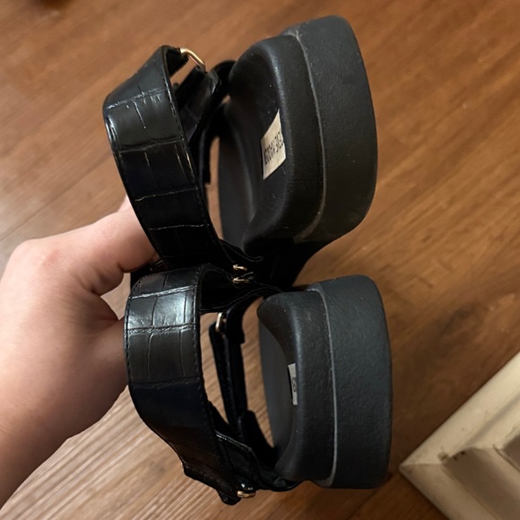 Steve Madden Black Mona platform sandal - Picture 5 of 6